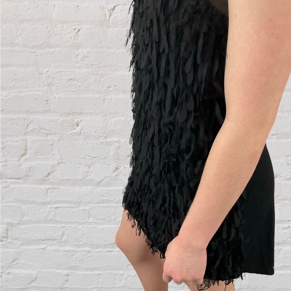 Romeo & Juliet amazing black fun cotton dress with fun fringe - Picture 3 of 7